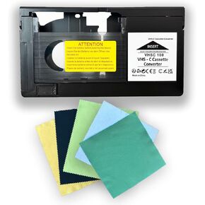 VHS-C to VHS Motorized Cassette Adapter - Tape Converter for Playback on Standard VHS Players. for VCA115 (Not Compatible with Hi8, 8mm, or Mini DV Tapes)