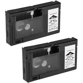 for 2PCS VHS-C Cassette Adapter for VHS-C SVHS Camcorders RCA Panasonic Motorized VHS Cassette Not for 8mm/MiniDV/Hi8