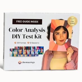 Color Analysis Kit DIY – 36 Face Frame Drapes for Seasonal Color Analysis | Includes Guide & Rating Sheet | Color Draping Kit for Women, Makeup & Fashion Enthusiasts | Chromawings
