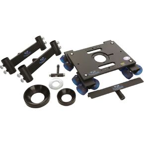 DanaDolly Original 150mm Kit, Includes 2X Original Track Ends, Center Support, 100mm Bowl Adapter, 150mm Bowl Adapter, 3" Washer and T-Tool