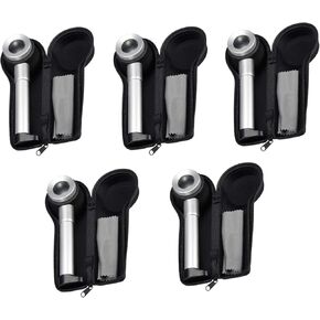 5X Handheld 45X Folding Linen Tester Metal Magnifiers Cloth Thread Counter Magnifier Magnifying Glass with Light