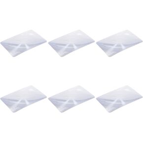 6pcs Magnifier Fresnel Lens Page 3X Magnifying Sheet 180X120X0.5mm