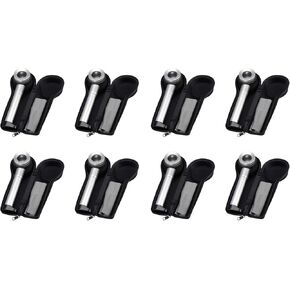 8pcs Handheld 45X Folding Linen Tester Metal Magnifiers Cloth Thread Counter Magnifier Magnifying Glass with Light