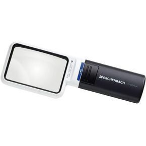 Eschenbach 1511-3M Mobilux LED + mobase LED Wide Light Magnifier & Dedicated Stand 2.0 x 3.0 inches (50 x 75 mm) (3.5X)