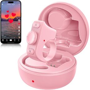 Remote Scrolling Ring for Tiktok,Page Turner for Kindle App,Bluetooth Camera Shutter Remote for iPhone, Android,iOS,iPad,Tablet-Black