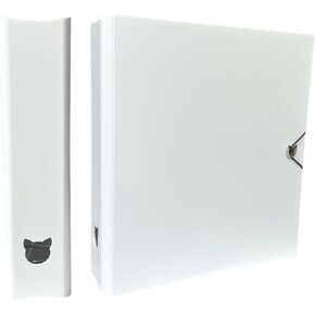 K-Keep A4 Plus 2 INCH Binder, Large Capacity Kpop Photocard Binder with 2 Backboards (Minimal White)