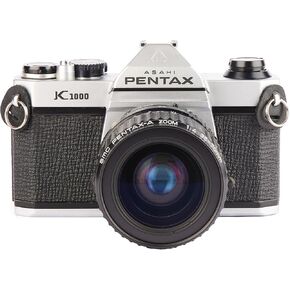 Pentax K1000 Manual Focus SLR Film Camera with Pentax 50mm Lens
