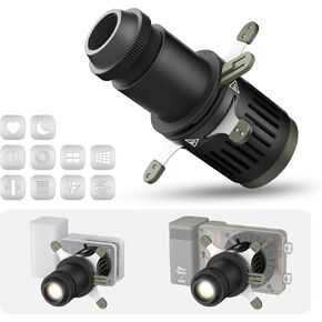 ZHIYUN MINI Spotlight Conical Optical Snoot Kit Studio Studio Fideo Lighting Lighting Expectory مع 10 GOBOS Free Cutsings مناسبة لـ X100 x60 SARISE CX100 G60 CX50 فقط حجم راحة 370 جم فقط