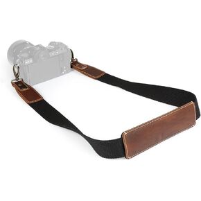 Mega Gear Canvas & Genuine Leather Adjustable Shoulder or Neck Strap with Pad