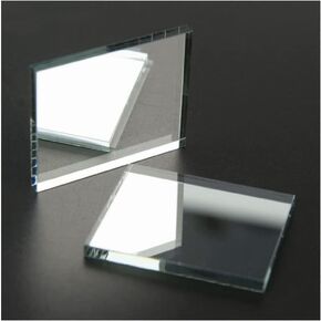 Microscope Kit 6pcs 38.5x34mm First Reflecting Surface Reflector Square Optical Front Surface Mirror DIY Scanner Projector Mirror Accessories Microscope Lens Adapters(1.1mm)