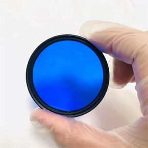 Multiple Size 58mm Round 450nm and 800nm Infrared IR High Pass Filter Blue Glass QB19 for Camera Photography (Color : QB19, Size : 77mm)