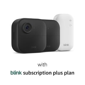 Blink Outdoor 4 (newest model) – Wireless smart security camera, two-year battery life, 1080p HD day and infrared night live view, two-way talk. Sync Module Core included – 1 camera system