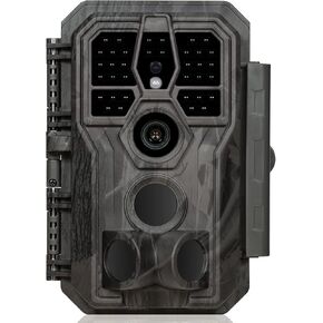 GardePro E5S Trail Camera, 64MP 1296p, HD Game Cameras with 100ft Night Vision, Ultra Fast 0.1s Motion Activated, Waterproof, Camo
