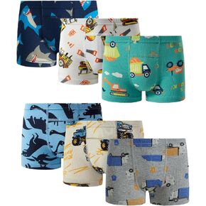 Baby Boys Trainer Underner Indity Kids Little Pouts Botty Toddler Boys Boxer Boxer Packt of 6