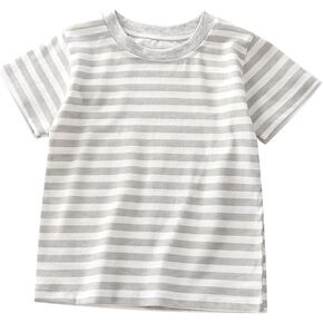 Kids Toddler Summer Short Sleeved T Shirt Pure Cotton Boys and Girls Single Baby Base Shirt Undershirts Tops