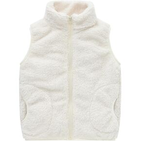 Toddler Solid Color Sleeveless Collar Facecloth Fall And Winter Undershirt Undershirt With Pockets Boys Snow Coat