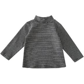 Undershirts for Toddler Boys Kids Toddler Infant Newborn Baby Boys Girls Striped Solid Long Sleeve Blouse Tops T Shirt