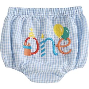 Baby Bloomers Diaper Covers for Boys Girls Funny ONE Embroidery Bloomers Unisex Baby Cake Smash Photo Shoot Shorts