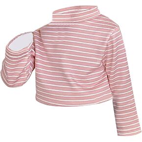 Little Boys Girls Striped Thermal Tops Kids Winter Undershirt Turtleneck Fleece Baselayer Long Sleeve T Shirts