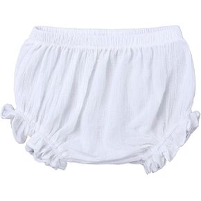 Baby Bloomers for Boys Girls Cotton Linen Shorts Cute Bubble Shorts Reusable 𝐃iapers Infant Underwear Ruffle Bloomers