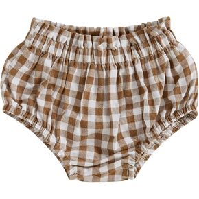 Newborn Infant Baby Girl Boy Plaid Shorts Gingham Diaper Cover Bloomers Panties Underwear Summer Outfits