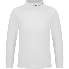 Hansber Baby Girls Boys Thermal Underwear Top Turtleneck T-Shirts Long Sleeve Fall Winter Warm Baselayer Vest
