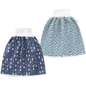 Happy Cherry Diaper Skirt Washable Cotton Kids Training Pants Cloth Diaper Covers Waterproof Leakproof High Waist