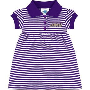 Creative Knitwear College Baby Polo Dress w/Bloomer - Team Logo, Multiple Colors, for Baby Girls (0-12 Months)