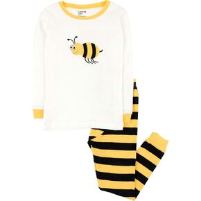 Leveret Kids & Toddler Pajamas Boys Girls Unisex 2 Piece Pjs Set 100% Cotton Sleepwear (12 Months-14 Years)