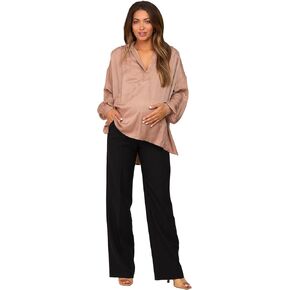 PinkBlush Straight Leg Maternity Dress Pants