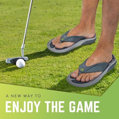 Zoriz Zoomy Golf Sandals - Flops Golf Flop مع مرابط الغولف القابلة للإزالة - الرجال والصنادل النسائية للمشي أو الشاطئ أو الرياضة in Kuwait