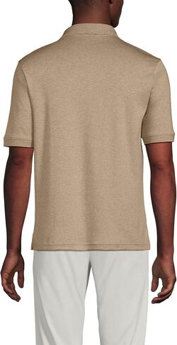 Lands' End Mens Short Sleeve Supima Polo Radiant Navy Regular X-Large in Saudi Arabia