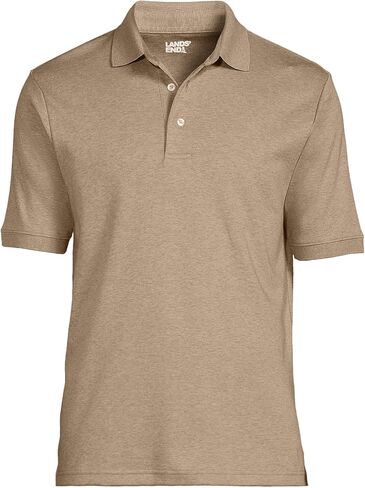 Lands' End Mens Short Sleeve Supima Polo Radiant Navy Regular X-Large in Saudi Arabia