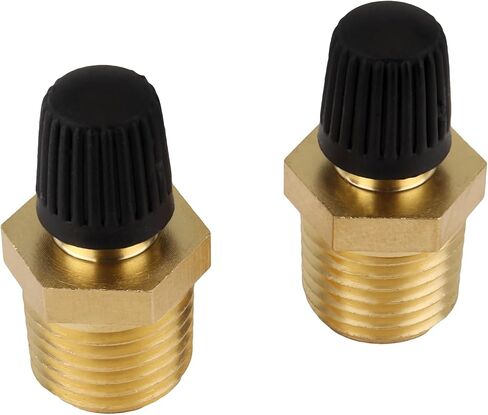 Milton S-684-4 1/4" MNPT Male Tank Valve, includes Protective Caps (Pack of 2) in Saudi Arabia