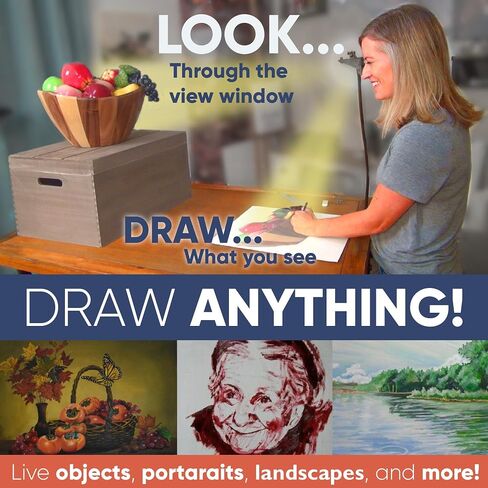 LUCY Flex Drawing Tool with Photo Enlarger & Bag by Draw LUCY | Camera Lucida Photo Enlarging Accessory for Painting | LUCY Drawing Projector for Artists | Artistic Aid - Drawing Tool for Artists in Kuwait