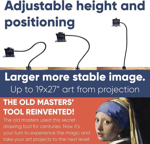 LUCY Flex Drawing Tool with Photo Enlarger & Bag by Draw LUCY | Camera Lucida Photo Enlarging Accessory for Painting | LUCY Drawing Projector for Artists | Artistic Aid - Drawing Tool for Artists in Kuwait