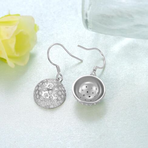 Football Earrings 925 Sterling Silver Football Dangle Drop Earrings for Women Sports Jewelry Gifts for Women Girls Sports Lovers Football Lovers Fan in Saudi Arabia