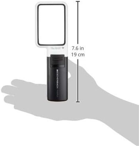 Eschenbach 1511-3M Mobilux LED + Mobase LED مكبدي الضوء الواسع ومكرس حامل 2.0 × 3.0 بوصة (50 × 75 مم) (3.5x) in Kuwait