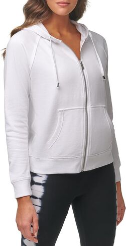 Marc New York Performance Women's French Terry Chevron Seamed Full Zip Hoodie in Saudi Arabia