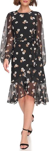 Tommy Hilfiger Women's Jersey Stretch Chiffon Long Sleeve in Saudi Arabia