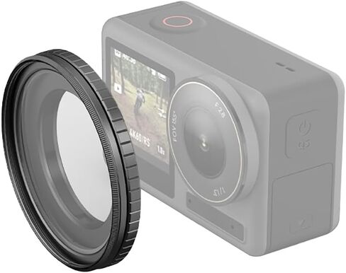 Camera 49mm Lens Filter Holder, Aluminum Ring Protective Frame for Sports Action Camera Accessories (Type 2) in Saudi Arabia