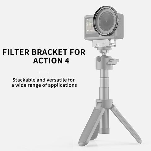 Camera 49mm Lens Filter Holder, Aluminum Ring Protective Frame for Sports Action Camera Accessories (Type 2) in Saudi Arabia
