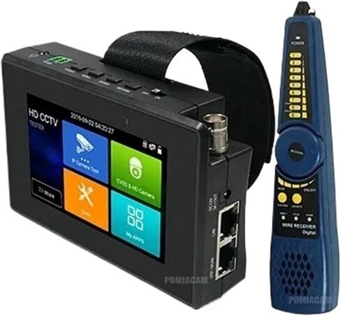 اختبار كاميرا CCTV ، اختبار IPC1800SN CCTV 4 بوصة 5 في 1 8MP TVI AHD CVI Tenser و 4K H.265 IP TESTER مع TRACER CABLE POE/IP in Saudi Arabia