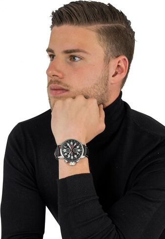 Invicta Men's I-Force Left Handed Quartz Watch with Leather Strap, Black (Model: 2770) in Saudi Arabia