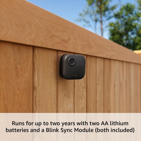 Blink Outdoor 4 (newest model) – Wireless smart security camera, two-year battery life, 1080p HD day and infrared night live view, two-way talk. Sync Module Core included – 1 camera system in Saudi Arabia