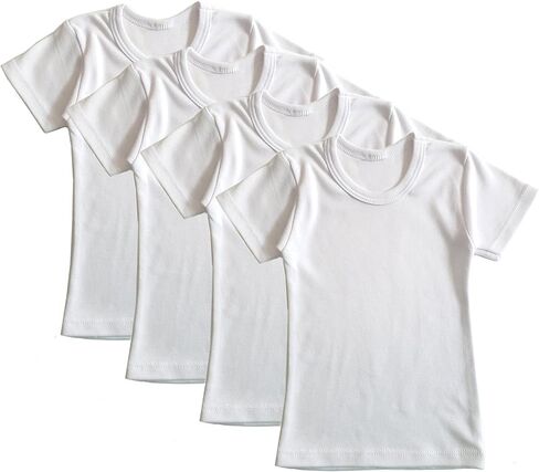 Boys' Cotton Short Sleeve Undershirt Pack in Kuwait