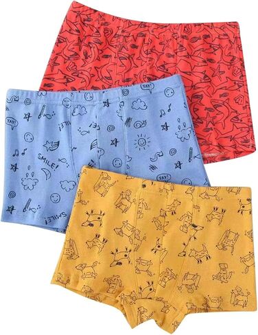 Toddler Newborn Baby Boys Soft Breathable Cotton Cartoon Cute Underwear For 2 To 11 Years X Underwear in Saudi Arabia