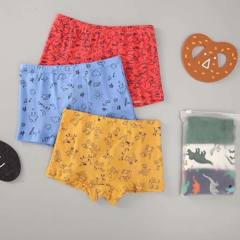 Toddler Newborn Baby Boys Soft Breathable Cotton Cartoon Cute Underwear For 2 To 11 Years X Underwear in Saudi Arabia