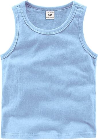 Eishow 3 Pack Stest Set ، Usisex Kids Baby Boys Girls Basic Tank Tops Thirts Cotton Lundershirts Summer Summer Sest in Kuwait