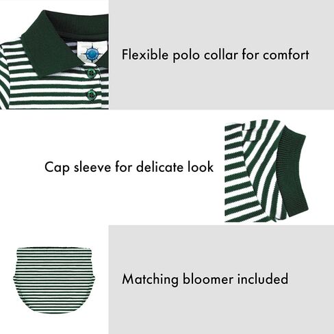 Creative Knitwear College Baby Polo Dress w/Bloomer - Team Logo, Multiple Colors, for Baby Girls (0-12 Months) in Kuwait